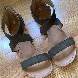 Olive Green strappy sandals